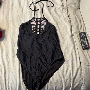 Mossimo Black Floral One Piece